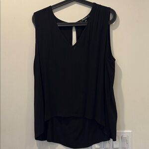 Madewell Black Sleeveless Cut Out Blouse
